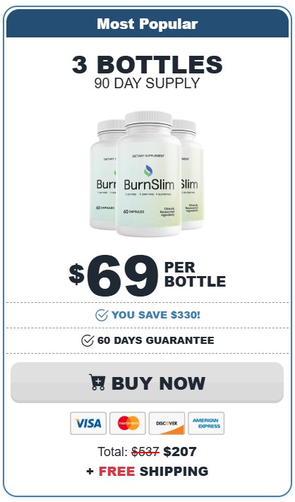 BurnSlim 3 Bottle Price